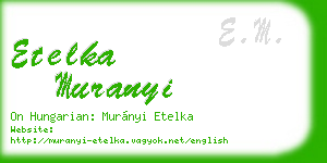 etelka muranyi business card